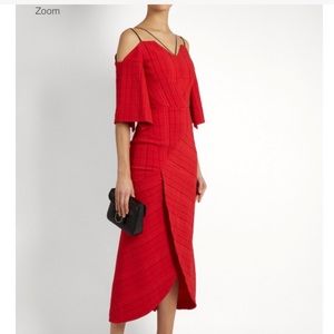 NWT Roland Mouret Hollander cold-shoulder dress